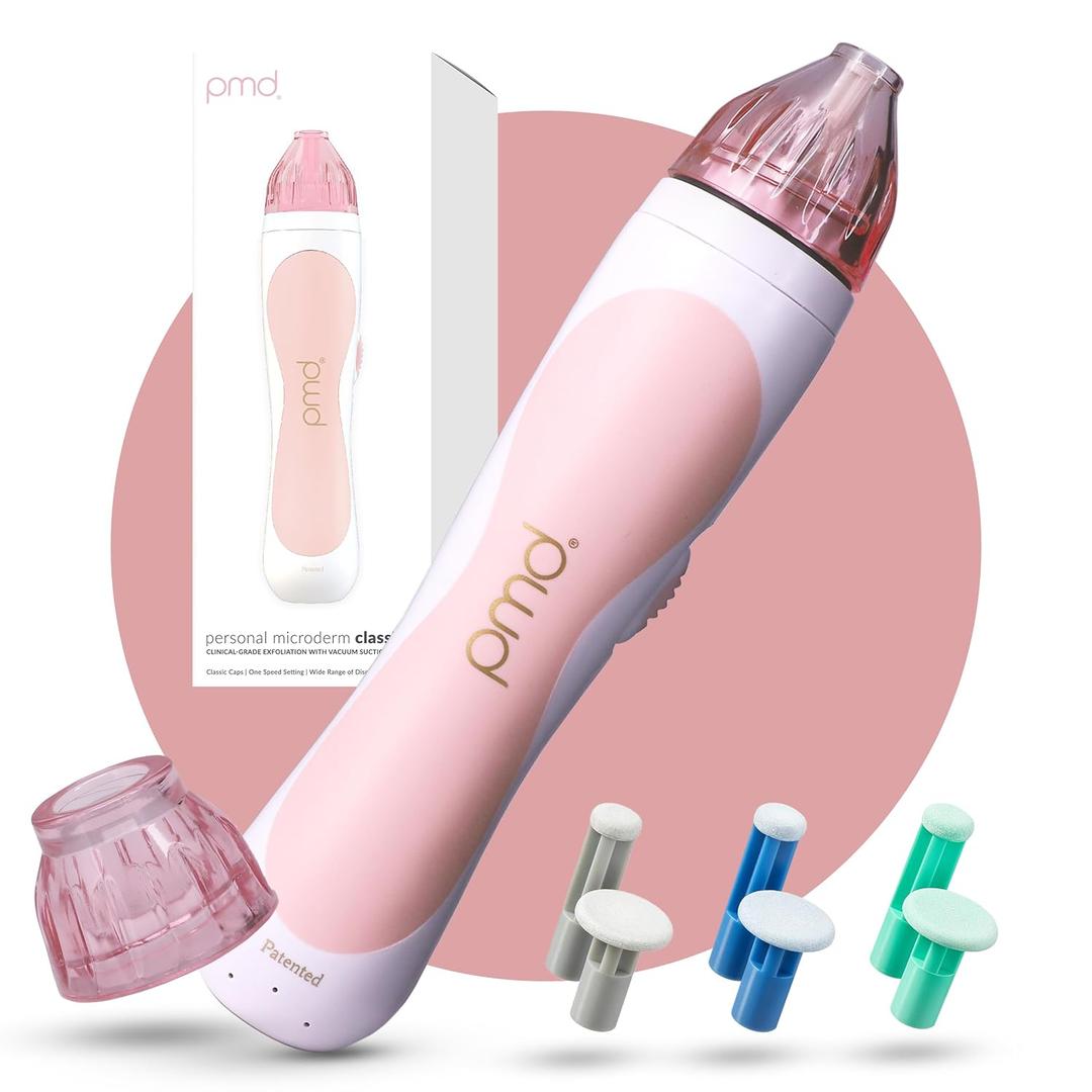 PMD Beauty Personal Microderm Classic - At-Home Use, Facial Exfoliator Tool, Microdermabrasion Machine Kit for Face and Body Skincare