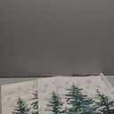 AVOIN colorlife Christmas Trees Snowflake Throw Pillow Cover, 20 x 20 Inch Winter Holiday Cushion Case Decoration for Sofa Couch 2 Packs