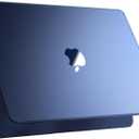 [Official Midnight] for MacBook Air 15 inch Case M4 M3 M2 2025 2024 2023 [100% Color Match] [Ultra Thin Armor] Protective Hard Shell Cover for Laptop A3241 A3114 A2941 - Midnight Clear