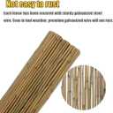 Jollybower 4Ft High x 8 Ft Long x 0.7In D Bamboo Fencing, Natural Bamboo Fence Rolls, Eco-Friendly Privacy Fencing for Outdoor Balcony Patio Garden Border Pool