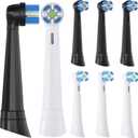 12 Pack IO Brush Head Compatible with Oral B IO 2/3/4/5/6/7/8/9/10/Deep Clean Electric Toothbrush, Replacement Heads Compatible with Oral B IO for Effective Cleaning (Black/White)
