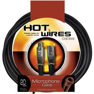 OnStage On-Stage Hot Wires Economy XLR Microphone Cable, 20 Feet