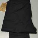 GREEN VOYAGE Women's GOTS Certified Organic Cotton Mid Rise Super Soft Knit Leggings, Size S (Black)