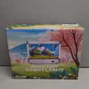 Aquarium Night Light with Rotating Castle Scene - Moving Picture Projection, White Mood Light for Bedroom/Office Decor, Unique Gift Idea