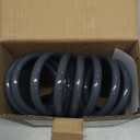 Coil Hose 25FT EVA Coil Garden Hose With 3/4'' Brass Connector Coiled Water Hose Lightweight And No Kink Includes 7 Patterns Spray Nozzle For Outdoors Lawn Watering Car Washing (Gray)