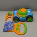 SLOOSH Bubble Lawn Mower Toddler Toys - Spill-Proof Bubble Machine Pretend Gardening Play Toy for Age 1 2 3 1-3 Year Old Baby Boys Indoor Outdoor Use, Easter Basket Stuffers Birthday Gifts (Blue)