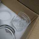 Amzcku 4 oz Glass Mason Jars with Regular Mouth Lids - 24-Pack Glass Canning Jars for Storage, Overnight Oats, Jam, Jelly, Honey, Beans, Spices, Wedding Favors, Shower Favors