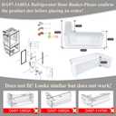 Upgraded DA97-11483A Refrigerator Door Bin Compatible with Samsung Refrigerator Left Lower Door Shelf RFG297HDRS, RFG298HDRS, RFG297HDBP, RFG297HDWP, RFG29PHDRS etc, Replace PS4176339 Door Shelf Bin