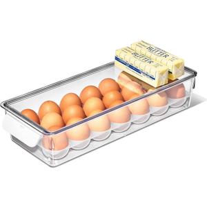 OXO Refrigerator Egg Bin, One Size, Clear