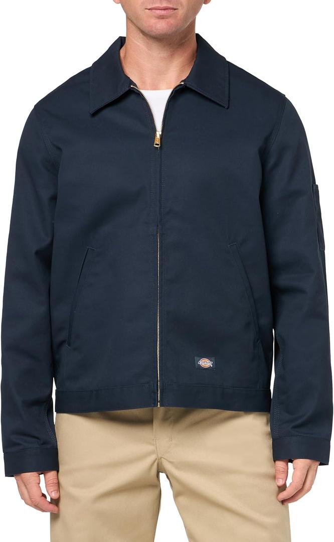 Dickies Men's Unlined Eisenhower Jacket (X-Large, Dark Navy)