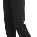 Willit Women's Cotton Sweatpants Open Bottom Yoga Sports Pants Straight Leg Lounge Athletic Pants with Pockets (Medium, Black)