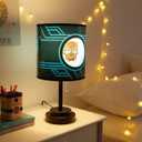 Marvel Black Panther Printed Double Shade Table Lamp, 18" H x 9" W