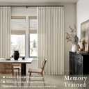 Farmhouse Linen Curtains 90 Inches Long for Living Room Dining 2 Panels Burlap Flax Pinch Pleated Drapes Hooks Rings Rustic Light Filtering Semi Sheer Tan Beige 90 Inch Curtain for Bedroom W50xL90