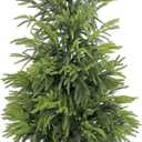 4FT Artificial Norfolk Pine Christmas Tree, Real Touch Faux Potted Tree with Pot for Indoor Outdoor Home Decor, Realistic Fake Plant for Front Porch, Living Room, Office
