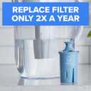 12 x Brita Elite Water Filter Replacement for Pitchers and Dispensers, BPA-Free, Reduces 99% of Lead, Lasts Six Months or 120 Gallons, Includes 1 Pitcher Replacement Filter