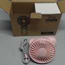 2-Pack Mini Portable Handheld Fan,5 Adjustable Speeds Personal Fan with Lanyard,180 Foldable Small Hand Fans for Makeup,Home,Office,Travel and Outdoor Activities(Pink +Purple)