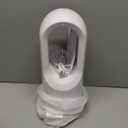 Desk Fan Bladeless, 11.8 Inch Office Fan Small, Quiet, 3 Speed Adjustment, Touch Control, Easy to Clean, Desk Fans Small Quiet, Ideal for Office, Living Room, Bedroom (White/Gold)