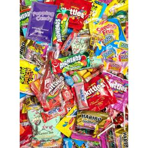 Ultimate Assorted Candy Party Mix - 12 LB Bag - Skittles, Sour Patch, Nerds, Jolly Ranchers, Fruit Chews, Smarties, & More - Mega Variety Bulk Candy Assortment - Individually Wrapped - by Queen Jax (EXP 05/12/27)