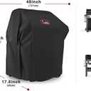 Kingkong 7138 Premium Grill Cover for Weber Spirit 200 and Spirit II 200 Series Gas Grills (Compared to 7138) Including Brush, Tongs and Thermometer
