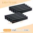 10 PCS Under Couch Blocker, 17" L x 2.4" H Sponge Under Furniture Blocker with Strong Adhesive, Stop from Getting Under Sofa Couch Bed for Pets Toys Easy to Install