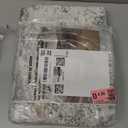 2x3 Entryway Area Rug: Washable Neutral Modern Abstract Small Rug - Non-Slip Low Pile Throw Indoor Carpet for Entrance Kitchen Front Door Mat Bathroom Entry Kids Room - Beige Blue