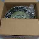 MS!MAKE SURE Cat Bowls, Adjustable Elevated Ceramic Cat Bowls with Anti-Slip Rubber Pad, Splash Guard, Lead & Cadmium Free, Whisker Friendly, for Puppies & Cats - 5.1" Wide, 295ML (10 oz), Green