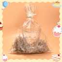 3 x eowqeiur Christmas Gift Bags(9x12 Inch) 120 PCS Large Clear Plastic Cellophane Bags for Treat Goodie Candy Cookie Goody Clothes Pouches Holiday Birthday Party Favors Supplies Wrapping Packaging