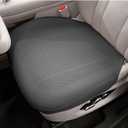 Breathable Car Seat Covers, Compatible with Heated & Ventilated Seats, Non-Slip Leather Seat Cushion Protectors, Universal Fit for Cars Trucks SUVs, All-Season Comfort (Black)