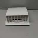 Repa Market 6 Inch White Dryer Vent Hood/Duct Cover for Walls or Ceiling/ABS Plastic Protection Hood With Rain Cover and Backdraft Damper/Exhaust and Dryer Vent Covers for Indoor & Outdoor Use