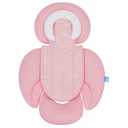 COOLBEBE New 2-in-1 Babybody Supports for Baby Newborn Infants - Extra Soft Stroller Cushion Pads Car Seat Insert, Perfect for Carseats, Strollers, Swings, Pink