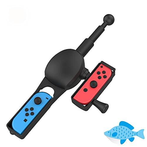 Fishing Rod for Nintendo Switch&Switch OLED, ZKKEIIE Fish Game Kit Compatible with Nintendo Switch Legendary Fishing, The Strike Championship Edition Gadgets for Family Party, Gifts for Men