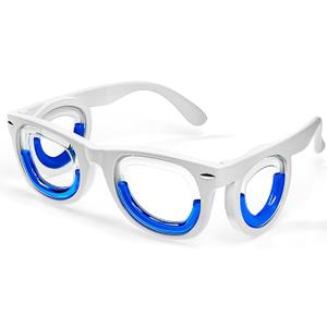 Hion Kids Anti-Motion Sickness Smart Glasses (for 3-8 Year Olds) – Ultra-Light Portable Nausea Relief Liquid Glasses for Carsickness, Airsickness, Seasickness – Kids Travel/Cruise Essentials (White)