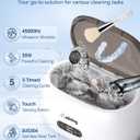 Adiding Jewelry Cleaning Machine, 650mL (23oz) Ring Sonic Cleaner Machine for Glasses, Earring, Denture, Retainer, Watch Straps, Razor -5 Cleaning Modes, Digital Timer, SUS304 Stainless Steel (Brown)