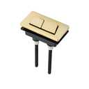 Rectangular Toilet Tank Button - 65mm Dual Flush Toilet Tank Button, Half-Flush and Full-Flush, Toilet Water Tank Button Replacement Accessories Kits (B4 Rectangle)