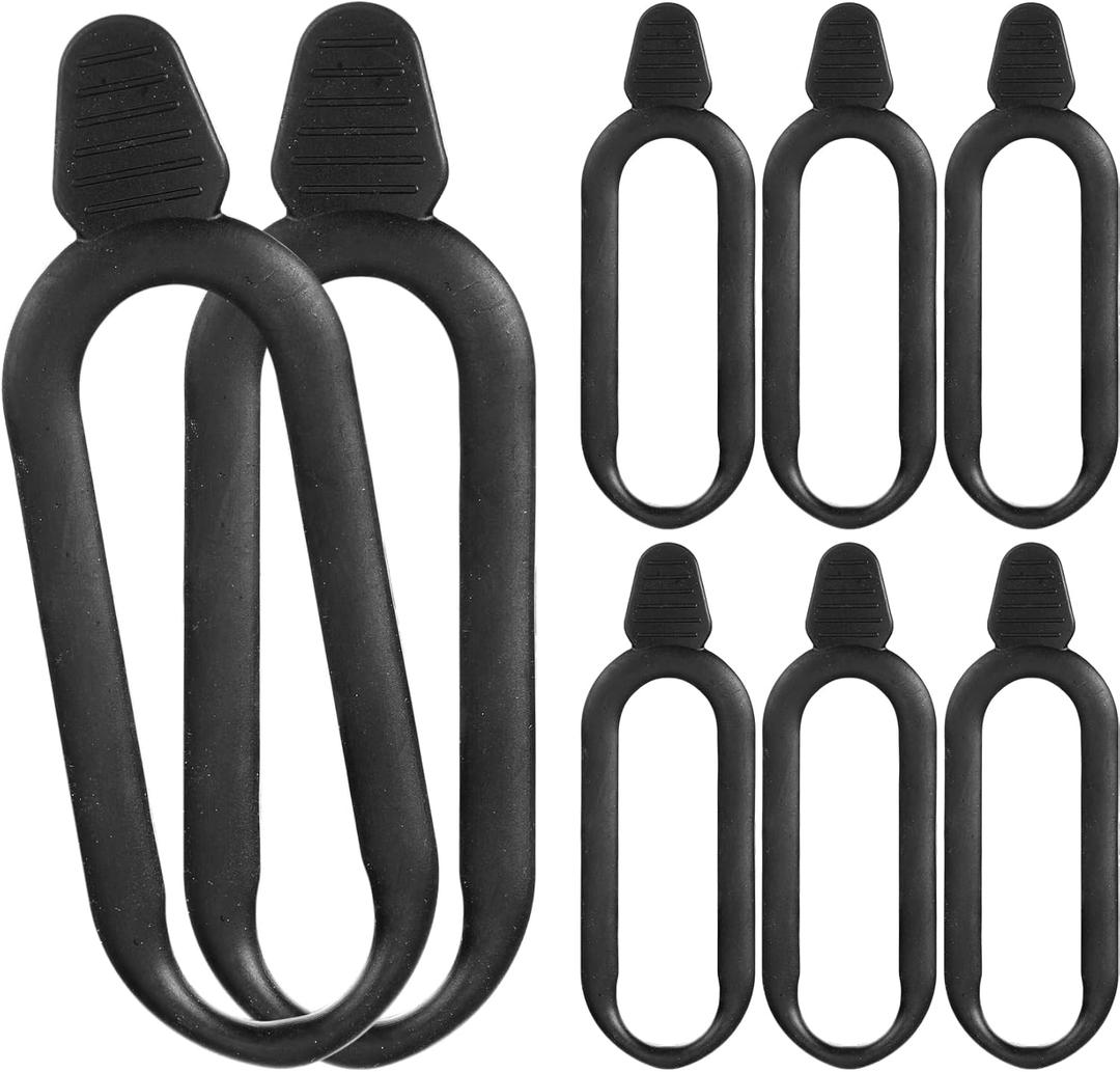 8 Pcs Rubber Snubbers Straps for ATV Gun & Bow Rack Gun Holders for ATV Replacement Straps Bow Tool Replace