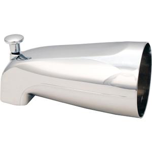 5-1/4-Inch Front Diverter Tub Spout with Front Connection, Chrome - By Plumb USA