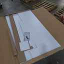 OfficeSimpli Large Washer Dryer Countertop with Shelf - 30 x 58 Inch - Made in USA Laundry Countertop Over Washer and Dryer with Non-Slip Pads, Storage Shelf, Laundry Topper Organizer, Gracier White