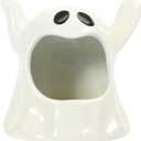 VALICLUD Ghost Tealight Holder Halloween Ghost Candle Holder Halloween Shape Candlestick Ceramic Scented Candle Containers Decor