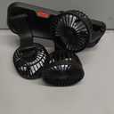 Portable 3-Head Car Cooling Fan - 2-Speed Adjustable, 360 Rotating USB Fan Powerful Airflow for Vehicles, RVs, and SUVs