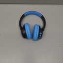 iClever Kids Bluetooth Headphones with LED Lights, BTH18 Safe Volume 74/85dBA, 43H Playtime, Bluetooth5.3 Kids Headphones Wireless Aux Cord for iPad Tablet Travel School, Black