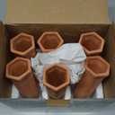 B SEPOR Ceramic Plant Waterer Set of 6 Pack Terracotta Self Watering Spikes,Wine Bottle Plant Watering Devices for Vacation (6Pack)