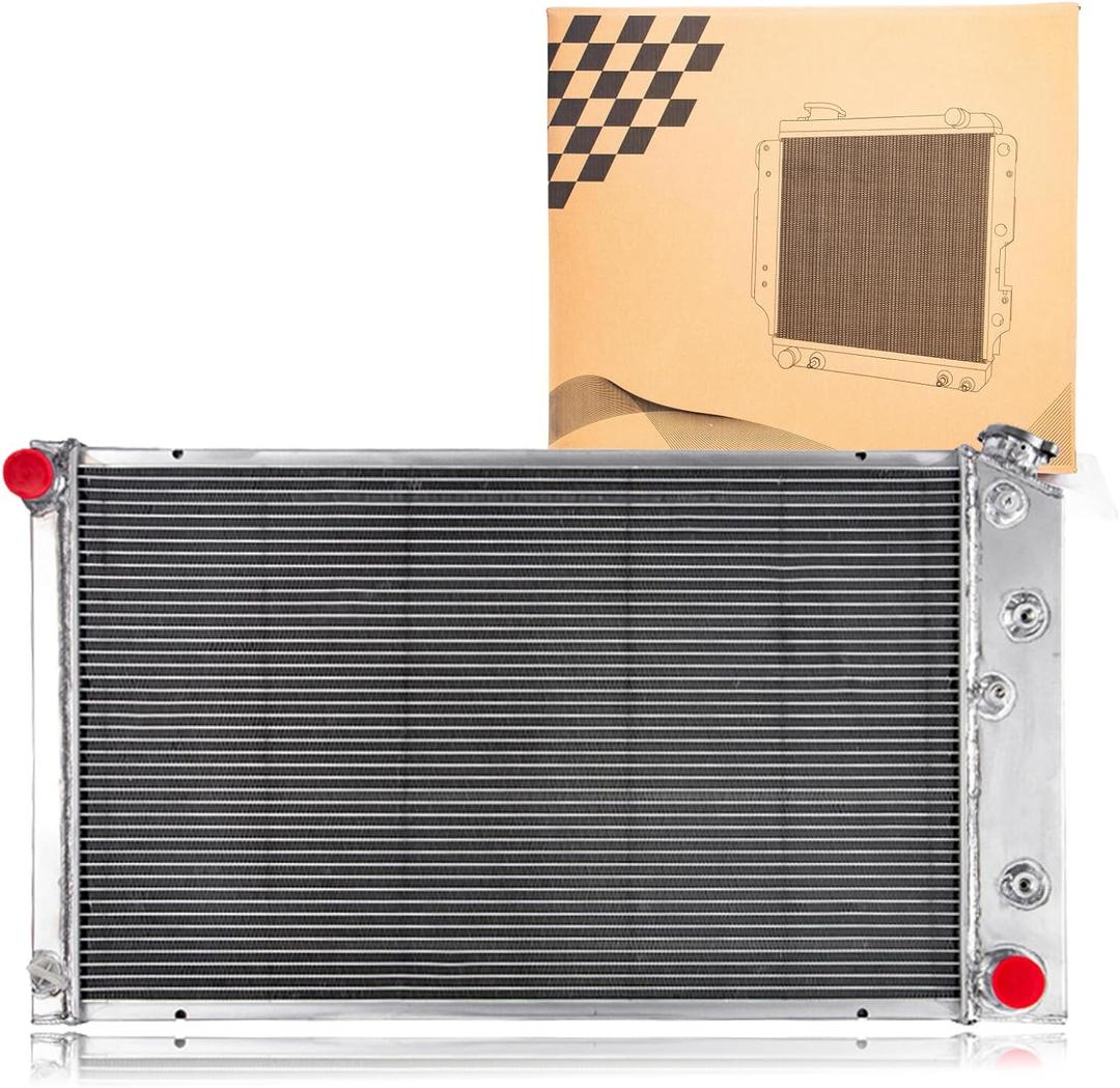 3Row Radiator for 1973-1986 Chevy C10 C20 C30 K10 K20 K30, Radiator for 1971-1990 Caprice Chevelle Impala El Camino 1974 1975 1976 1977-1982 1983-1989