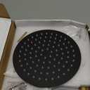 Matte Black Shower Faucet GGStudy Single Function Shower Trim Kit with Rough-in Valve Shower Set Bath Rainfall Shower Faucet System 8inch Round Stainless Steel Metal Shower Head