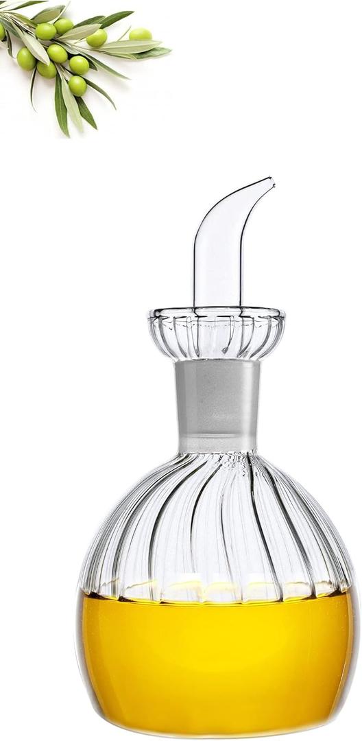 HAIZEEN 10 oz/300 ml Oil Dispenser Bottle/Glass Decanter and Cruet for Kitchen and Table