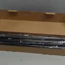 5/8” Diameter Curtain Rods 3090 Inch, for 3084 Inch Windows, Adjustable Splicing Black Curtain Rods for Windows with Brackets, Window Rod Long Small Curtains Rod, 2 Pack