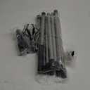 Upgraded 12FT Light Bulb Changer for High Ceilings, High Reach Extension Pole Changer for Recessed Lights, Light Bulb Removal Tool with Baskets and Suction Cup (3-12FT Snap-in type, Black)