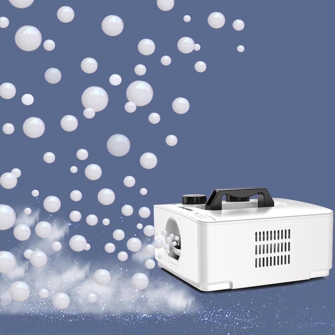 Fog Bubble Machine, 2 in 1 Smoke Bubble Maker, 400W No-Spill Smoke Bubble Blower, Make Colorful Bubbles | White Fog Bubbles for Indoor Outdoor Birthday Halloween Party