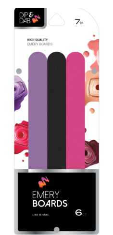 Dip And Dab Emery Boards 7 Inch Pack of 12