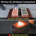 5Lbs Premium Ultra-Fine 400 Mesh Oil-Free Casting Sand for Metal Jewelry Crafting - Exceptional Foundry Sand for Detailed Replicas in Silver, Copper, Bronze, and More - Reusable Molding Clay