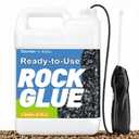 Teexpert Ready-to-Use Rock Glue for Landscaping with Electric Sprayer, 1 Gallon Gravel Glue for Landscaping for Pea Gravel, River Rock & Stone for Outdoor Landscape, Walkways, Patios, & Driveways